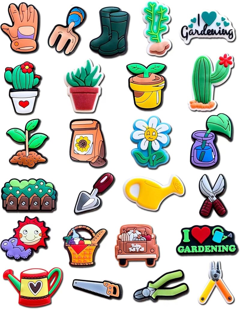 BOWNDY Different Shape Shoe Charms for Clog Decoration, Cute Pin, Bulk Pack, Random Assortment - Image 1